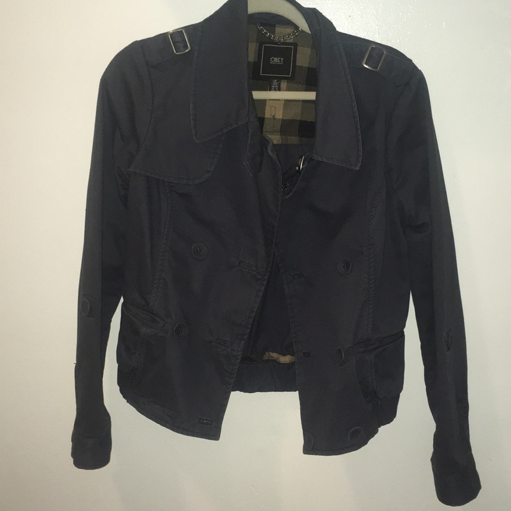 Obey navy utility jacket